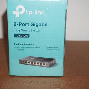 TP-LINK TL-SG108E 8 Ports Gigabit Unmanaged Pro Ethernet Easy Smart Switch